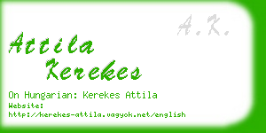 attila kerekes business card